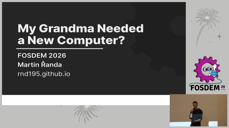 A screenshot of a recording of a presentation